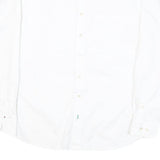 TOMMY HILFIGER Mens White Cotton Blend Shirt Long Sleeve Button Collar L