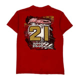 Matt Dibenedetto Wood 21 Brothers Nascar T-Shirt - Medium Red Cotton