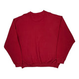 Reebok Sweatshirt - XL Red Cotton Blend