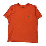 Carhartt T-Shirt - Large Orange Cotton