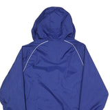 ADIDAS Mens Blue Zip Jacket M Polyester Blend Hooded Plain Sportswear