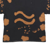 GUNS N ROSES Womens Black Tie Dye Graphic T-Shirt L Short Sleeve Crew Neck