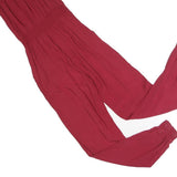 CHICOREE Womens Maroon Playsuit Cotton Blend XS Sleeveless Elastic Waist Casual