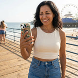 London Fog Unbearably Cute iPhone 14 Case - Lifestyle photo showing phone case in use