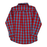 Age 6 Tommy Hilfiger Checked Shirt - Medium Blue Cotton