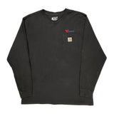Loose Fit Carhartt Long Sleeve T-Shirt - XL Black Cotton