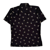 Diesel Short Sleeve Shirt - Medium Black Cotton