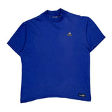 Vintage Adidas T-Shirt - Large Blue Cotton