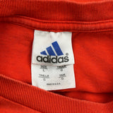 Adidas Long Sleeve T-Shirt - Large Red Cotton