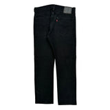 Levis 513 Jeans - 34W 30L Black Cotton