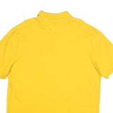 TOMMY HILFIGER Mens Yellow Cotton Blend Logo Embroidered Short Sleeve Polo Shirt