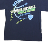 ESPN Mens Navy Blue Women’s Softball World Series T-Shirt M Short Sleeve Crew