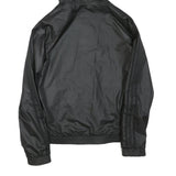 ADIDAS Womens Black & White Reversible Zip Jacket M Polyester Plain Sportswear