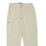 TENSON Mens Relaxed Beige Zip Trousers W32 L28 Outdoor Casual Lightweight