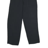 EMPORIO ARMANI Womens Viscose Blend Black Regular Leg Trousers W25 L29 Elegant