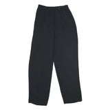 EMPORIO ARMANI Womens Viscose Blend Black Regular Leg Trousers W25 L29 Elegant