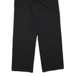 DICKIES Mens Cotton Blend Black Regular Straight Trousers W30 L30 Workwear Zip