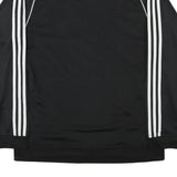 ADIDAS Mens Black & White Track Jacket M Polyester Blend Zip Athletic Sportswear