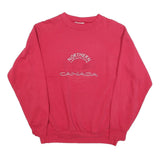 NORTHERN REFLECTIONS Womens Red Canada Crew Neck L Cotton Blend Sweatshirt