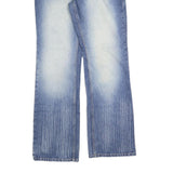 BLEND Mens Relaxed Blue Denim Medium Wash W33 L34 Jeans Zip Closure Casual