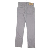 LEVI'S Mens Slim Grey Cotton Blend Slim Tapered Trousers W28 L30 Stylish Zip