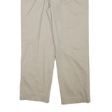 DOCKERS Mens Cotton Blend Beige Slim Straight Trousers W34 L28 Classic Zip
