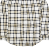 CANYON Mens Beige & Black Check Shirt XL Casual Cotton Flannel Long Sleeve