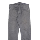 LEVI'S 514 Classic Mens Jeans Grey Classic Straight Denim W35 L32 Zip