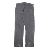 LEVI'S 514 Classic Mens Jeans Grey Classic Straight Denim W35 L32 Zip