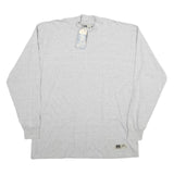 RUSSELL ATHLETIC Mens Grey Long Sleeve Crew Neck T-Shirt M Cotton Casual