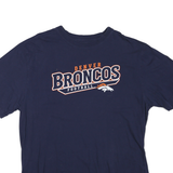 REEBOK Mens Blue Denver Broncos Football T-Shirt XL Short Sleeve Crew Neck