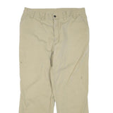 CARHARTT Mens Cotton Blend Beige Regular Fit Straight Leg Trousers W36 L30