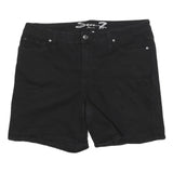 7 FOR ALL MANKIND Womens Black Casual Shorts XL W38 Cotton Blend Stylish Fit