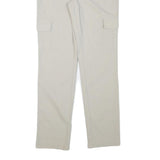 BIAGGINI Mens Slim Beige Cargo Trousers W30 L32 Polyester Blend Zip Pocket