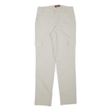 BIAGGINI Mens Slim Beige Cargo Trousers W30 L32 Polyester Blend Zip Pocket
