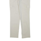 BIAGGINI Mens Slim Beige Cargo Trousers W30 L32 Polyester Blend Zip Pocket