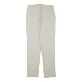 BIAGGINI Mens Slim Beige Cargo Trousers W30 L32 Polyester Blend Zip Pocket