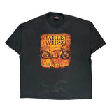 Daytona Beach Harley Davidson Graphic T-Shirt - 3XL Black Cotton