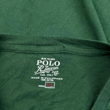 American Flag Design Polo By Ralph Lauren Graphic Long Sleeve T-Shirt - 2XL Green Cotton