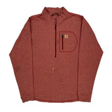 Carhartt 1/4 Zip - XL Red Polyester