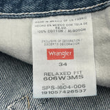 Wrangler Denim Shorts - 34W 9L Blue Cotton