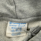Vintage Reverse Weave Champion Hoodie - Medium Grey Cotton