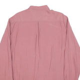 SAN CARLO Mens Rose Long Sleeve Shirt M Button Collar Polyester Blend Casual