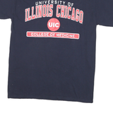 CHAMPION Mens Navy Blue University Of Illinois Chicago Graphic T-Shirt M Short