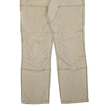 CARHARTT Mens Cotton Blend Beige Regular Fit Straight Trousers W36 L32 Workwear
