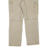 CARHARTT Mens Cotton Blend Beige Regular Fit Straight Trousers W36 L32 Workwear