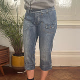 X-Cape Denim Shorts - 28W UK 6 Blue Cotton