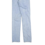 LEVI'S 724 Womens Jeans Light Blue Slim Straight Denim W26 L30 Ripped Distressed
