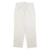 CHRISTOPHER & BANKS Womens Cotton Blend Relaxed Beige Trousers W28 L28 Casual