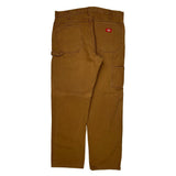 Relaxed Fit Dickies Carpenter Pants - 38W 32L Brown Cotton